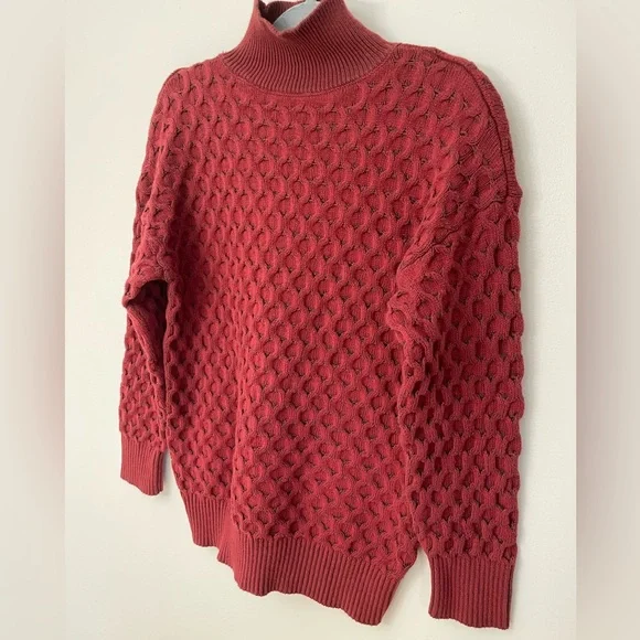 Knox Rose Red Cable Knit Sweater - Picture 2 of 8